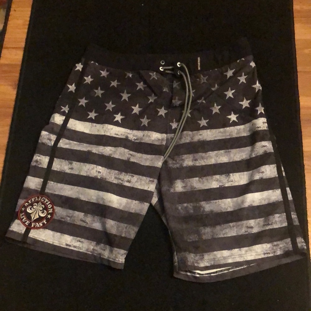 Mens Affliction bathing suit